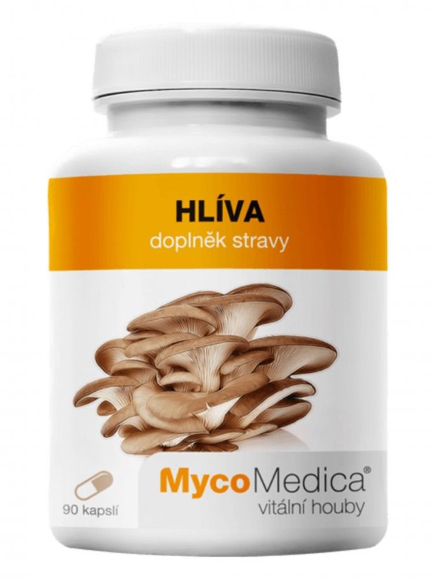 MycoMedica - vitální houby - Hlíva - 90 kapslí - doplněk stravy