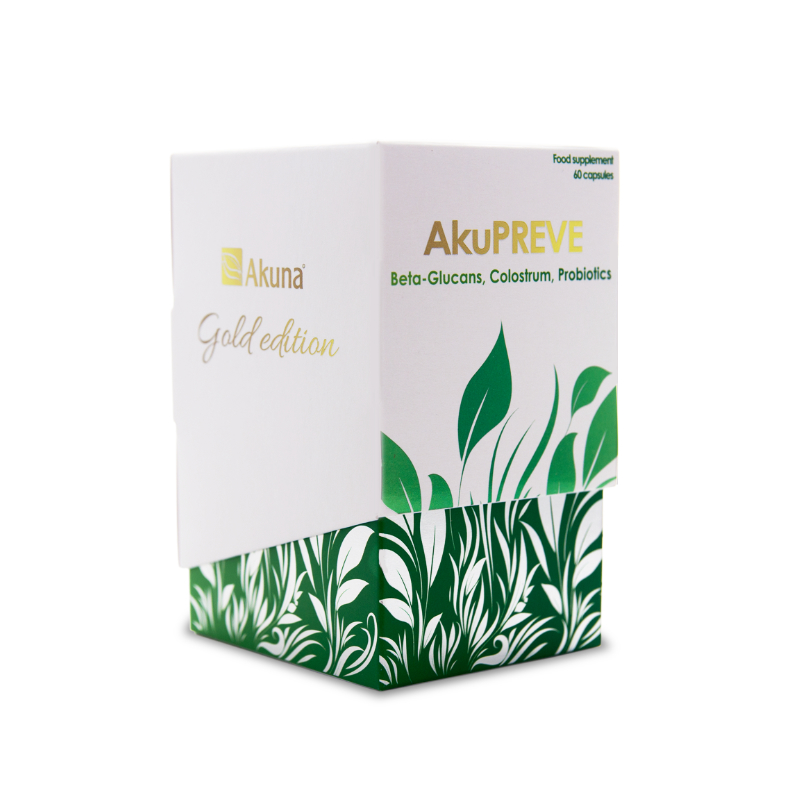 AKUNA AkuPREVE - colostrum s betaglukany a probiotiky 60 kapslí