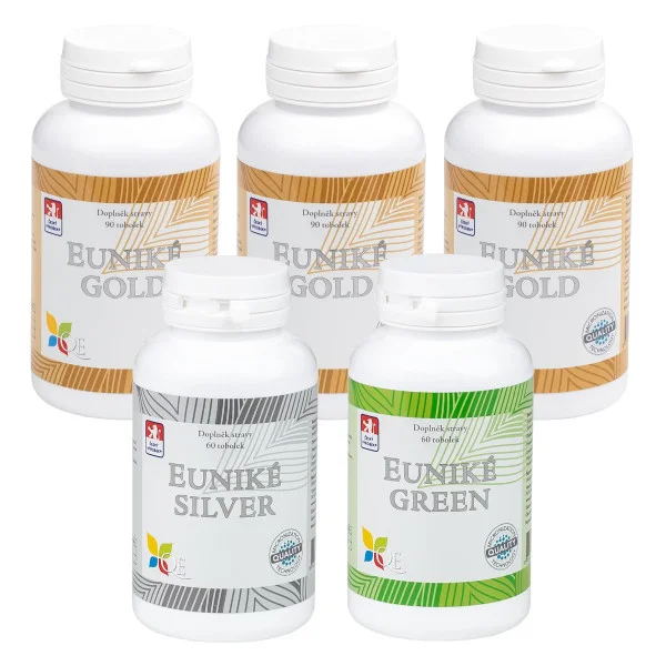 QE HARMONY chlorela kotvičník zemní šišák bajkalský betaglukany 390 tobolek