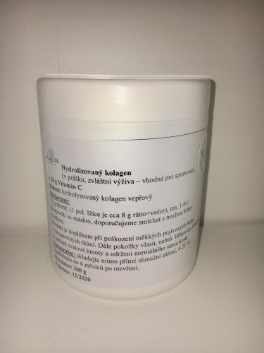 Hydrolyzovaný kolagen s Vitamínem C pro lepší vstřebatelnost - 300 g (měsíční kůra)