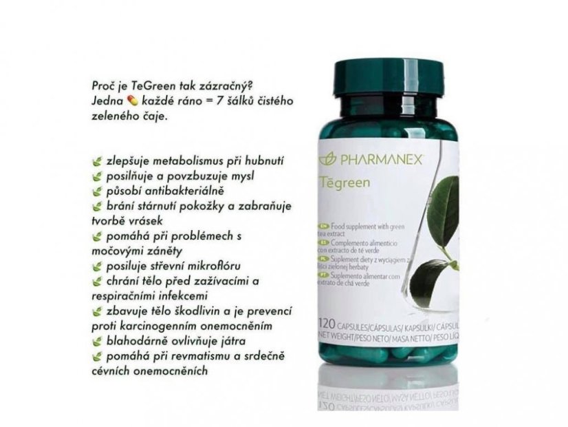 Nu Skin Pharmanex Tegreen 120 kapslí
