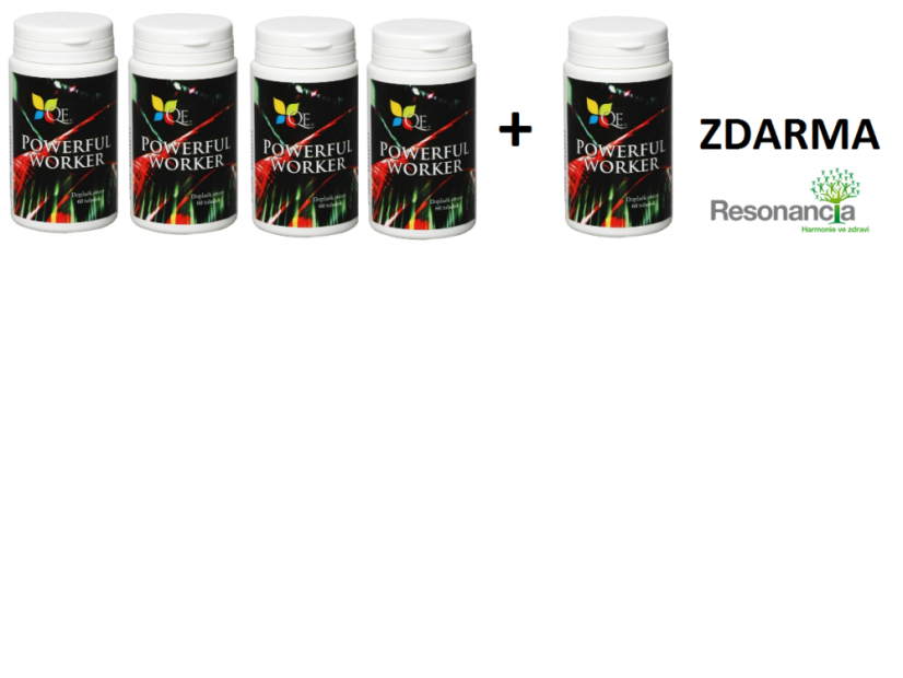 Colostrum Powerful Worker 4+1 ZDARMA, 5x 60 tobolek