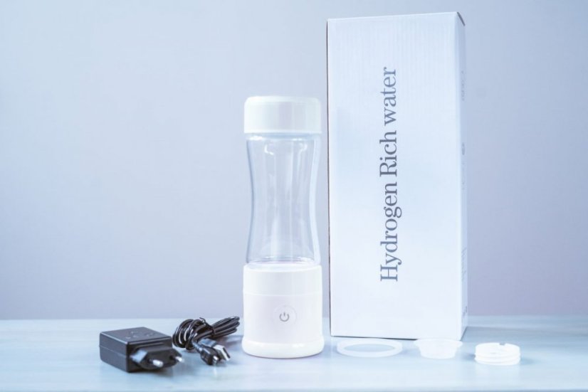 Generátor molekulárního vodíku LAZENA HB-W-H04M - bílá, Ionizační láhev - obsah 250 ml (lze dokoupit láhev 300 i 400 ml samostatně)