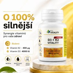 HCY Vitality D3 + K2  -90 tbl.