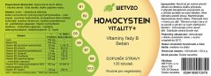 HCY Vitality Homocystein Vitality+ (snižovací) s Betainem - 3 x 120 tobolek
