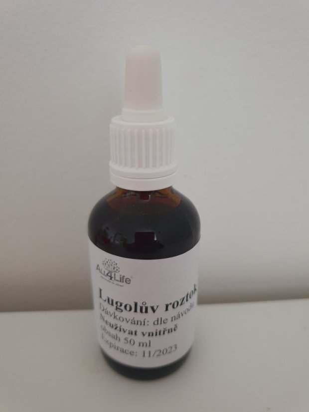 Lugolův roztok - jód 100 ml